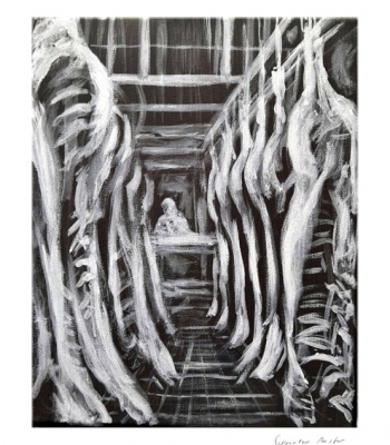 Fleischkorridor, Kunstdruck A2