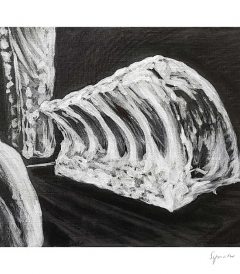 Fleischschuh, Kunstdruck A4 