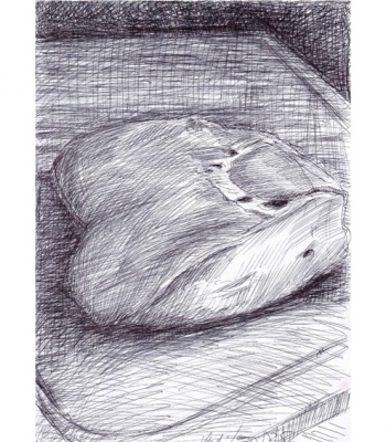 Stück Leber, Kunstdruck A2 