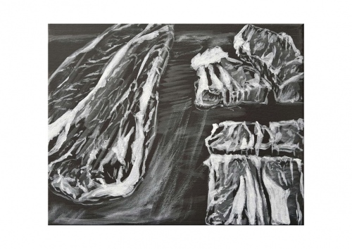 Nackensteaks, Kunstdruck A4 (29,7 x 21 cm)