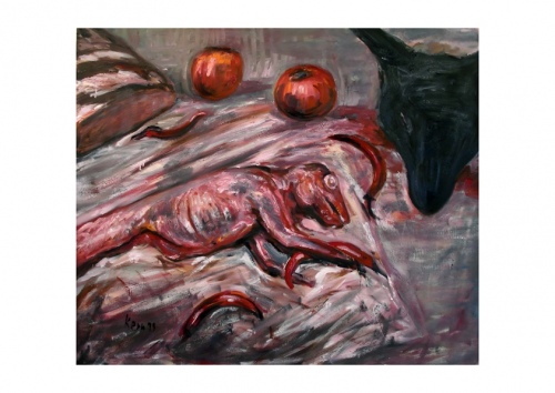 Hase und Lamm, Kunstdruck A4 (29,7 x 21 cm)