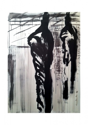 Halle, Kunstdruck A4 (29,7 x 21 cm)