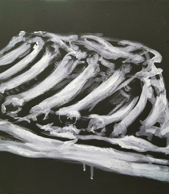 Fleischstück, Original - Gemälde 