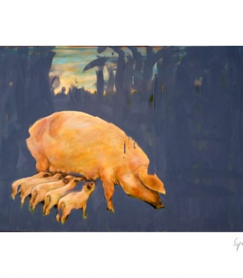 Abendbrot, Kunstdruck A4