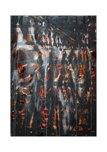 Schweinehälften 2, Kunstdruck A4 (29,7 x 21 cm) (1)